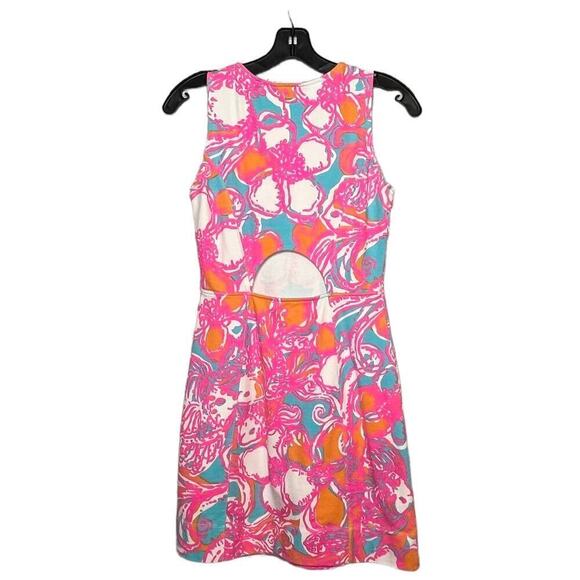 Lilly Pulitzer Feeling Tanked Groovy Floral Shift Terry Cloth Dress Size XS - Picture 2 of 12